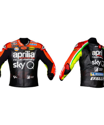 Aprilia Johann Zarco Racer Leather Motorcycle Jacket