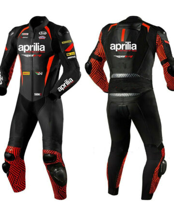 Aprilia Leather Motorcycle Riding Suit