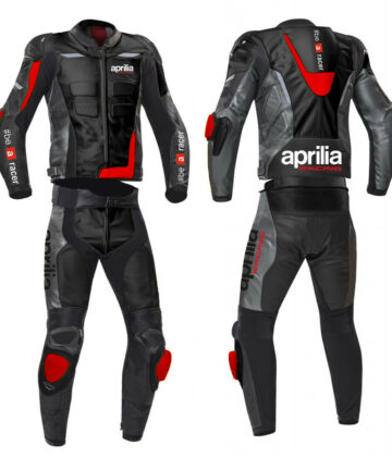 Aprilia Racing Motorcycle Riding Leather Suit