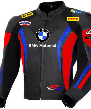 BMW Marco Bezzecchi Racer Leather Motorcycle Jacket