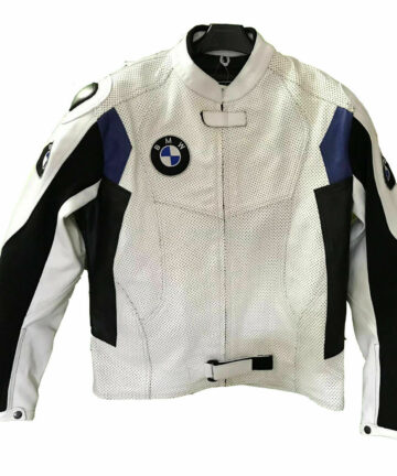 BMW Motorrad Akrapovic 3asy Ride Racer Leather Motorcycle Jacket