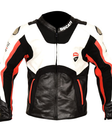 Ducati Fabio Di Giannantonio Racer Leather Motorcycle Jacket