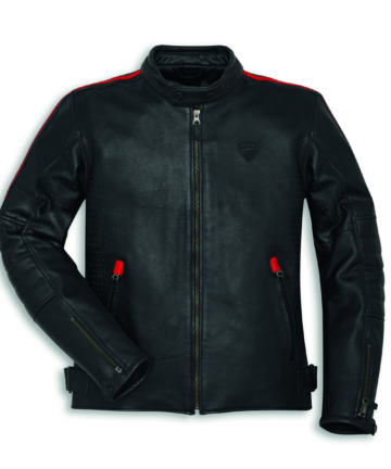 Ducati F4 Firelli Racer Motorcycle Leather Jacket