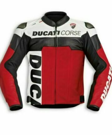 Ducati Francesco Bagnaia Racer Motorcycle Leather Jacket