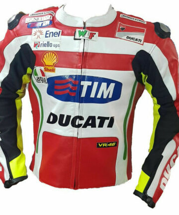 Ducati Francesco Bagnaia Racer Motorcycle Leather Jacket