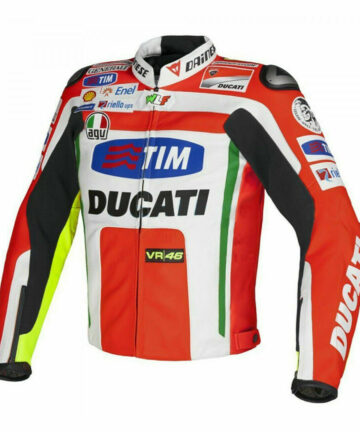 Ducati Francesco Bagnaia Racer Motorcycle Leather Jacket