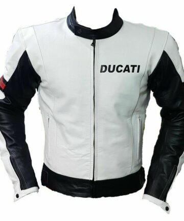 Ducati Francesco Bagnaia Racer Motorcycle Leather Jacket