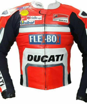 Ducati Francesco Bagnaia Racer Motorcycle Leather Jacket