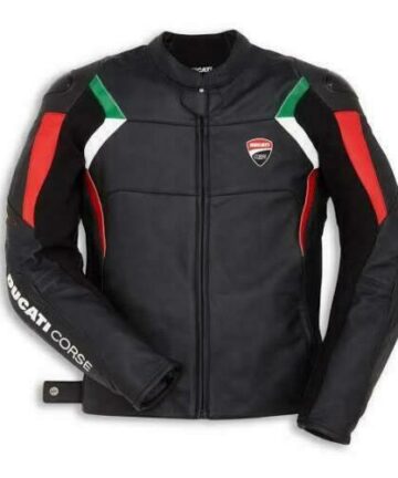 Ducati Francesco Bagnaia Racer Motorcycle Leather Jacket