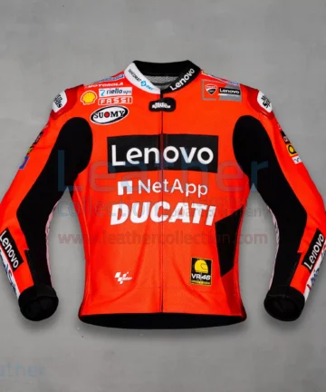 Ducati Francesco Bagnaia Racer Motorcycle Leather Jacket