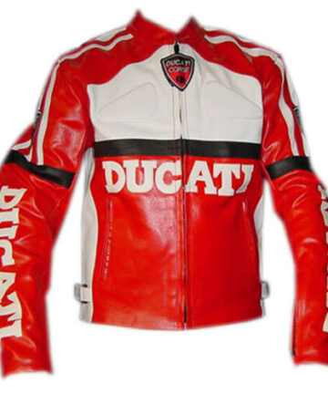 Ducati Francesco Bagnaia Racer Motorcycle Leather Jacket