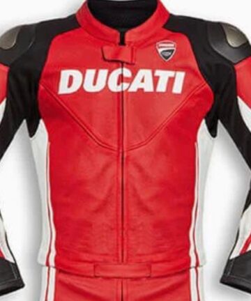 Ducati Enea Bastianini Racer Motorcycle Leather Jacket