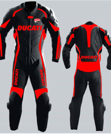 Ducati F4 Firelli Jarno Racer Motorcycle Leather Suit