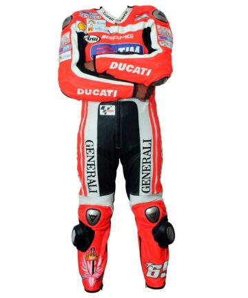 Ducati F4 Firelli Racer Motorcycle Leather Suit