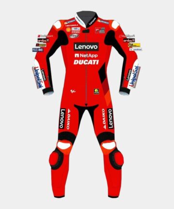 Ducati Francesco Bagnaia Racer Motorcycle Leather Suit