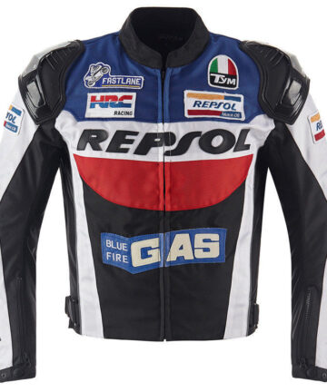 Honda Johann Zarco Racer Leather Motorcycle Jacket