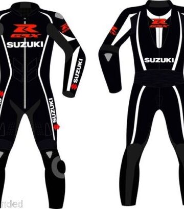 Suzuki Motorcyle Riding Leather Suit