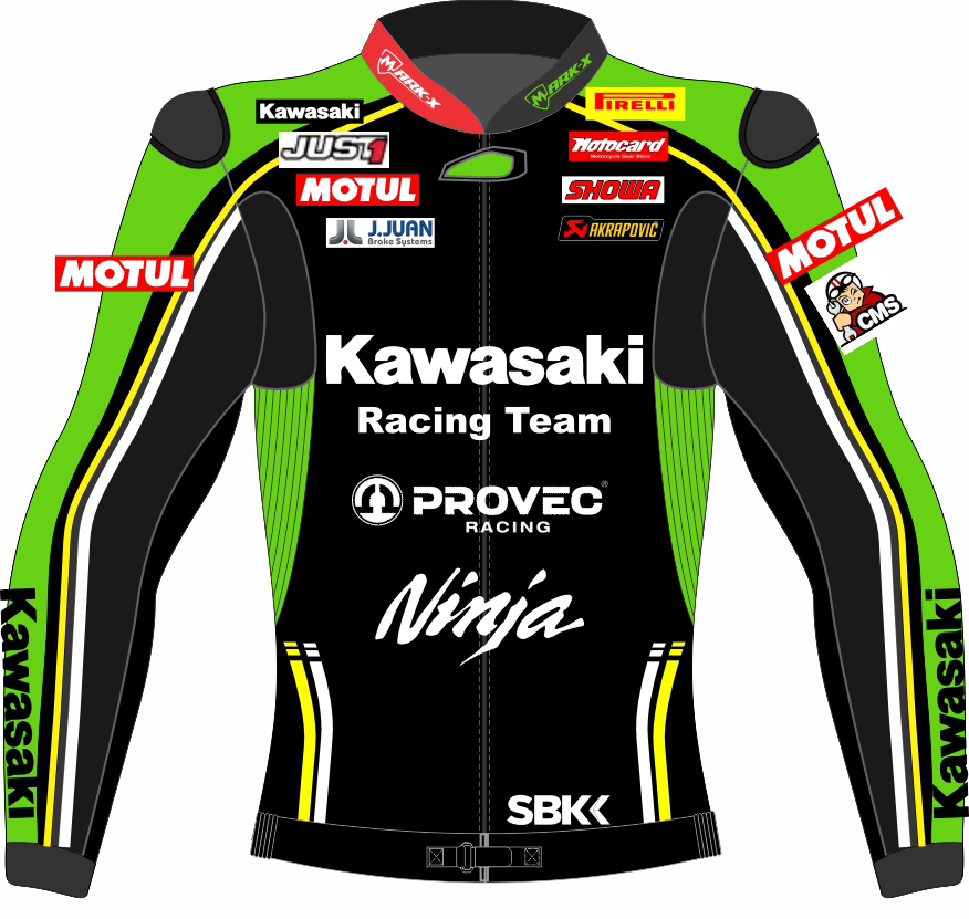 Alex Lowes Kawasaki Wsbk 2024 Leather Race Jacket