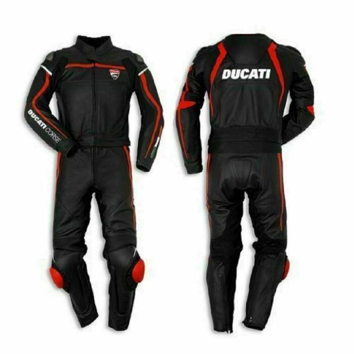 Ducati Competition Style Motorcycle Leather Suit