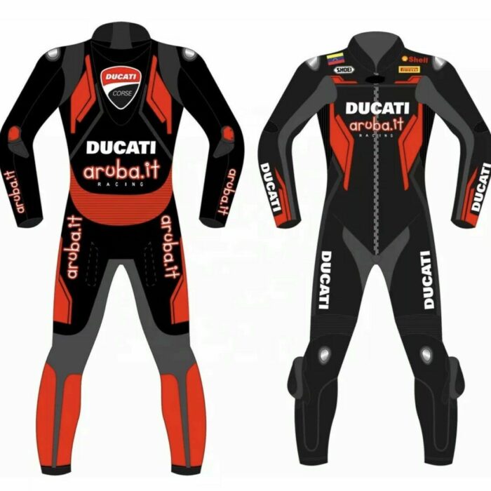 Ducati Premium Cowhide Motorcycle Racing Suit