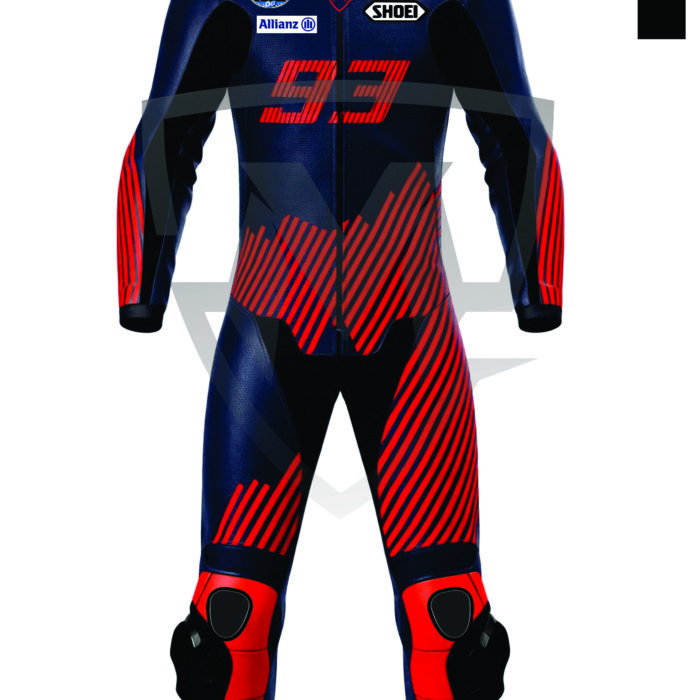 MarkX Alex Marquez 93 MotoGP Leather Racing Suit for Men CE Armor Motorcycle Sports Riding Gear