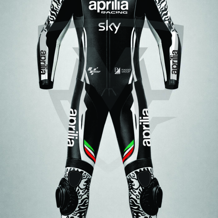 MarkX Aleix Espargaro Aprilia MotoGP Leather Racing Suit for Men CE Armor Motorcycle Sports Riding Gear