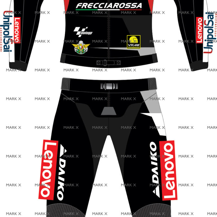 MarkX Francesco-Bagnaia 46 MotoGP Leather Racing Suit for Men CE Armor Motorcycle Sports Riding Gear