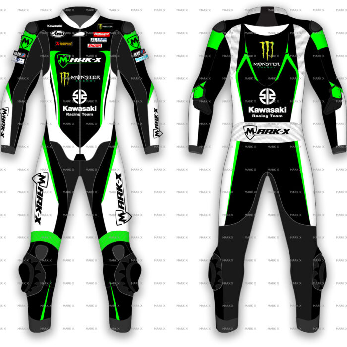 MarkX MotoGP Leather Racing Suit for Men CE Armor Motorcycle Sports Riding Gear