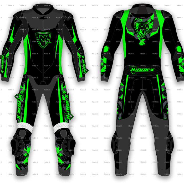 MarkX MotoGP Leather Racing Suit for Men CE Armor Motorcycle Sports Riding Gear