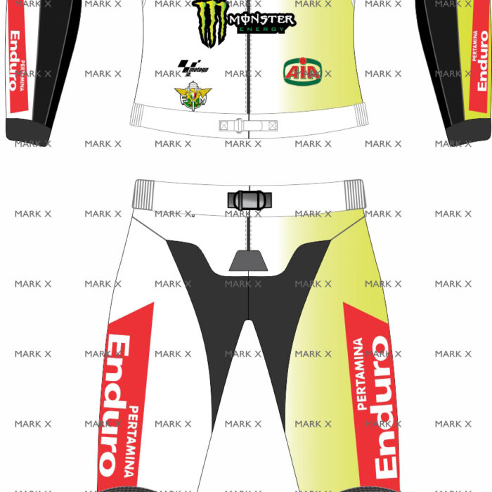 MarkX Marco Bezzechi 46 MotoGP Leather Racing Suit for Men CE Armor Motorcycle Sports Riding Gear