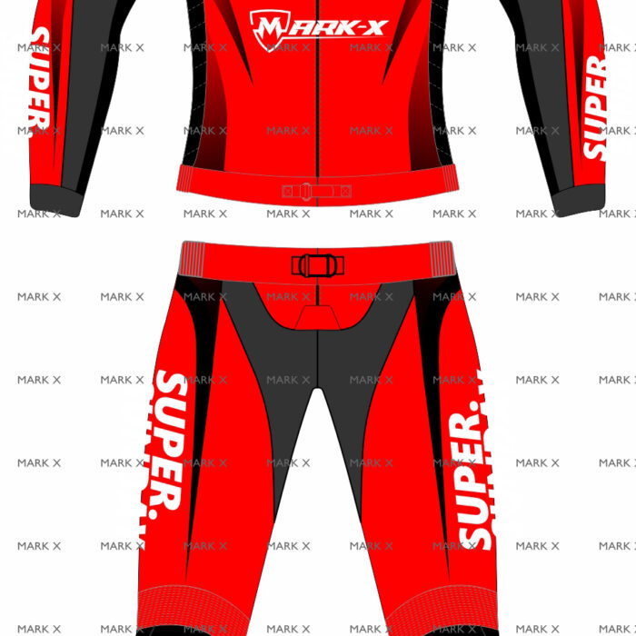 MarkX MotoGP Leather Racing Suit for Men CE Armor Motorcycle Sports Riding Gear