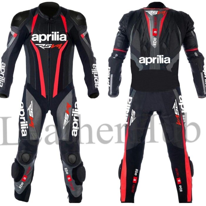 Aprilia Armored Motorcycle Leather Racing Suit